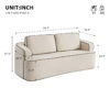 Integrated handrail double seating layout, saving space while comfortably accommodating 2 people, suitable for studio apartments, small living rooms or bedrooms, combining decoration andity - Image 7