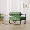 27"L Living room iron sofa chair, lazy individual chair, balcony leisure chair,Modern, Small Space, Easy Assembly - Image 4