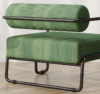 27"L Living room iron sofa chair, lazy individual chair, balcony leisure chair,Modern, Small Space, Easy Assembly - Image 9