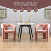 Contemporary Designed Velvet Fabric Upholstered Accent/Dining Chair /Barrel Side Chairs Kitchen Armchair for Living Room set of 2 - Image 17