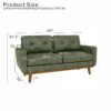 65-inch Modern Minimalist Two-Seater Sofa, featuring breathable Foil fabric and solid wood legs - Image 6