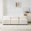 Evelyn 78 in.Armless 3-Piece 3 Seater Modular Couch Sectional Chenille Sofa for Living Rooms,Bedrooms,Apartment Office - Image 5
