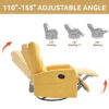Manual Recliner Chair with Rocker and Swivel in Fabric for Living Room - Image 19