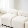 Evelyn 78 in.Armless 3-Piece 3 Seater Modular Couch Sectional Chenille Sofa for Living Rooms,Bedrooms,Apartment Office - Image 9