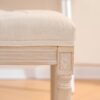 French Style Bench, Linen Fabric Entryway Bench, Upholstered Tufted End of Bed Bench with Brushed Wood Legs, Beige - Image 8