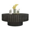 Modern minimalist circular coffee table 31.4'' with natural wood texture, stable and durable, enhancing spatial aesthetics suitable for living rooms, study rooms and offices - Image 14