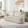 Integrated handrail double seating layout, saving space while comfortably accommodating 2 people, suitable for studio apartments, small living rooms or bedrooms, combining decoration andity - Image 8