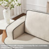 Integrated handrail double seating layout, saving space while comfortably accommodating 2 people, suitable for studio apartments, small living rooms or bedrooms, combining decoration andity - Image 9