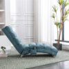 COOLMORE Luxury Upholstered Chaise Lounge Chair with Vibration for Relaxation, Modern Fixed Back Fabric Leisure Recliner Sofa for Living Room/Bedroom - Image 17
