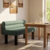 Upholstered Dining Bench, End of Bed, Entryway Bench, Ottoman for Dining Room, Bedroom, Living Room, Rubber Wood Leg 300 LBS Support - Image 9