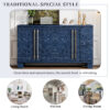 TREXM Sideboard Buffet Cabinet with Storage, Wood Sideboard with Adjustable Shelves and Gold Handles for Kitchen, Dining Room and Living Room - Image 4