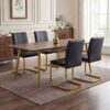 Modern dining chairs set of 4, PU leather white kitchen chairs, restaurant chairs, suitable for kitchens, living rooms, bedrooms, and offices, and metal legs - Image 10