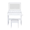 New Large Mirror Vanity Desk for Bed room , Modern Makeup Vanity Set with Power Outlet and Hair dryer holder, 5 Drawers , 3 Lighting Color Adjustable Dressing Table for Bedroom - Image 23
