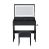 New Large Mirror Vanity Desk for Bed room , Modern Makeup Vanity Set with Power Outlet and Hair dryer holder, 5 Drawers , 3 Lighting Color Adjustable Dressing Table for Bedroom - Image 14