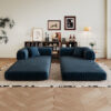 78.8" Compression Sofa,Convertible Floor Sofa Bed-with Pillow Back Support Armrest,Comfy Futon Couch Sleeper Bed,Loveseats Boneless Modular Sectional Sofa,Corduroy fabric,for Living Room,Bedroom - Image 26