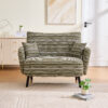 Modern style two-seater sofa with ultra-comfortable armrests, armrest pillows, and storage pockets, deep-seated two-seater sofa, comfortable modern sofa for bedroom, small spaces, apartments, and offi - Image 12
