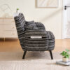 Modern style two-seater sofa with ultra-comfortable armrests, armrest pillows, and storage pockets, deep-seated two-seater sofa, comfortable modern sofa for bedroom, small spaces, apartments, and offi - Image 15
