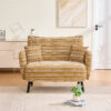 Modern style two-seater sofa with ultra-comfortable armrests, armrest pillows, and storage pockets, deep-seated two-seater sofa, comfortable modern sofa for bedroom, small spaces, apartments, and offi - Image 10