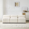 Evelyn 78 in.Armless 3-Piece 3 Seater Modular Couch Sectional Chenille Sofa for Living Rooms,Bedrooms,Apartment Office