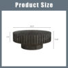 Modern minimalist circular coffee table 31.4'' with natural wood texture, stable and durable, enhancing spatial aesthetics suitable for living rooms, study rooms and offices - Image 11