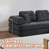 104" Boneless sofa,Sectional Compressed Couch with Chaise, Deep Seat Modular Sectional Sofa Chenille Memory Foam Sofa Boneless Couches for Living Room Bedroom, No Assembly Required - Image 18