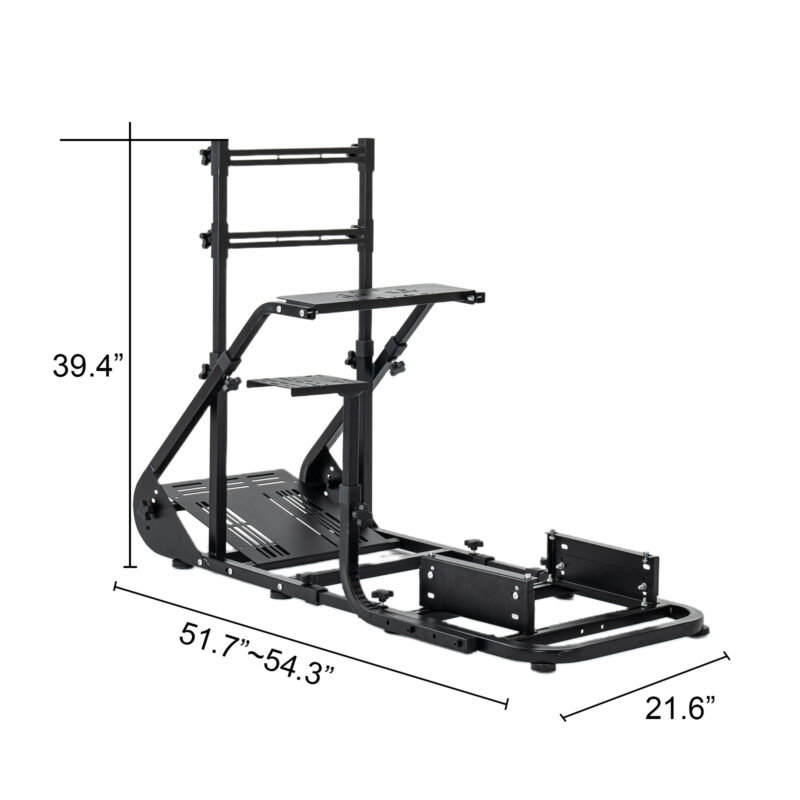 Enhanced and stable racing wheel cockpit, compatible with Fanatec, PXN, Thrustmaster, and Logitech adjustable driving simulators, excluding handbrake, pedals, and monitor - Image 2