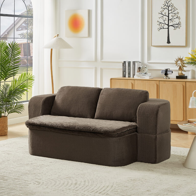 Convertible Sleeper Sofa, Modern Folding Futon Floor Foam Compression Sofa Bed Couch for Living Room Bedroom ApartmentConvertible Sleeper - Image 7