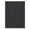 Modern Hallway Hall Tree with Metal Hooks and Storage Space, Multi-Functional Entryway Coat Rack with Shoe Cubbies, Black - Image 9