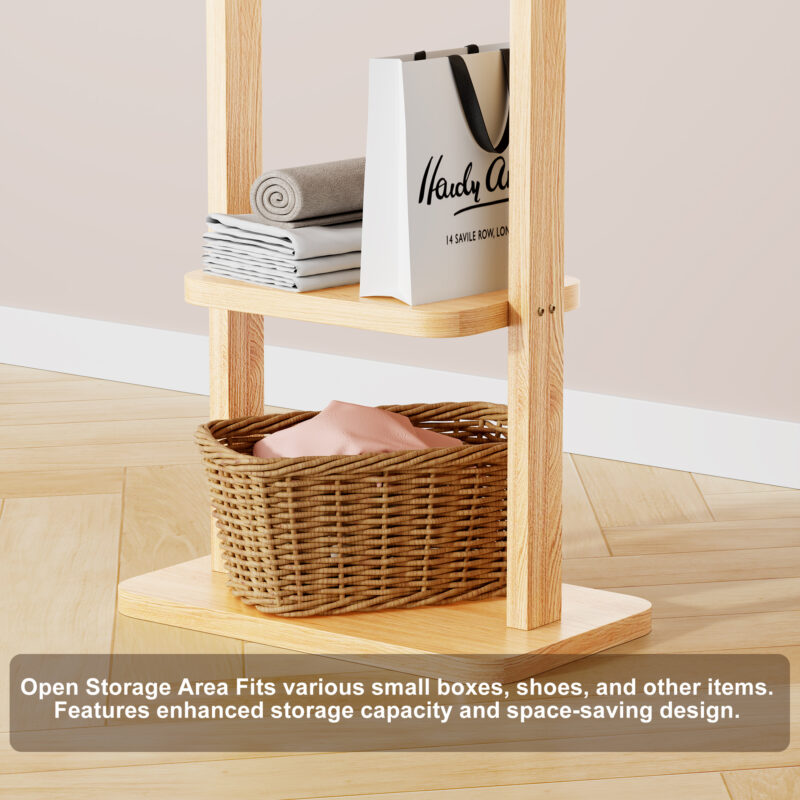 Coat Racks solid wood hanger 23.6* 11*70.8in Solid environmental protection easy to assemble beautiful can be placed in the bedroom/entrance/living room - Image 10