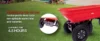 Four-wheeled electric cart 24V 180W lead-acid battery 264 lbs (120 kg) electric one-wheeled wheelbarrow 75L electric garden cart plastic pot capacity 2.6 cu.ft. wheelbarrow electric wheelbarrow - Image 6
