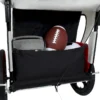 2-in-1 Double 2 Seat with 5-point safety harnesses Bicycle Bike Trailer Jogger Stroller for Kids Children Foldable Collapsible w/Pivot Front Wheel, Storage Bag - Image 2