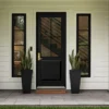 22"Tall Planter Set of 2, Outdoor＆Indoor Black Planter Pots, High Front Porch Planter Pots with Drainage Holes＆Water Level Monitor＆Inner Bucket, Automatic Watering, Black - Image 3