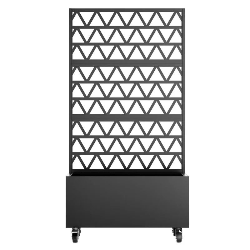 Metal Planter Box with Trellis Raised Garden Bed - 72.05"x35.83"x16.14", Trellis Privacy Screen for Climbing Plants, Vegetables, Vines(Assembly Required) - Image 3