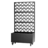 Metal Planter Box with Trellis Raised Garden Bed - 72.05"x35.83"x16.14", Trellis Privacy Screen for Climbing Plants, Vegetables, Vines(Assembly Required) - Image 5