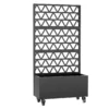 Metal Planter Box with Trellis Raised Garden Bed - 72.05"x35.83"x16.14", Trellis Privacy Screen for Climbing Plants, Vegetables, Vines(Assembly Required) - Image 8