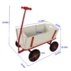 Wooden carriage + four-wheel design, Load-bearing capacity: 260LBS,Children's outdoor stroller, bringing joy to childhood outdoors - Image 2