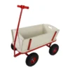 Wooden carriage + four-wheel design, Load-bearing capacity: 260LBS,Children's outdoor stroller, bringing joy to childhood outdoors - Image 4