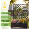 Metal Raised Garden Bed with Wheels and Trellis,73"x47"x16" Planter Box for Climbing Plants, Vegetables & Vines, Features Privacy Screen and Drainage Holes - Image 4