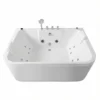 KORRA 61 Inch Acrylic Whirlpool Massage Bathtub for 2 Person 16 Water Jets LED Lights Heater for Jacuzzi Spa Massage  - Image 7