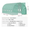 Walk-in Greenhouse, 55.5" x 56.1" x 78.7" Greenhouse for Outdoors with PE Cover, 2 Tiers 8 Shelves, Roll-Up Zipper Door, Walk in Green House, Portable Plant Garden Hot House for Backyard Outside  - Image 10