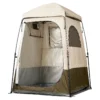 Camping Shower Tent, 1 Room, Foldable Privacy Tent Changing Room with Ground Stakes, Ropes, Carry Bag, and Crossbar, 210D Oxford Fabric with Silver Coating, for Camping, Beach, and Fishing - Image 9