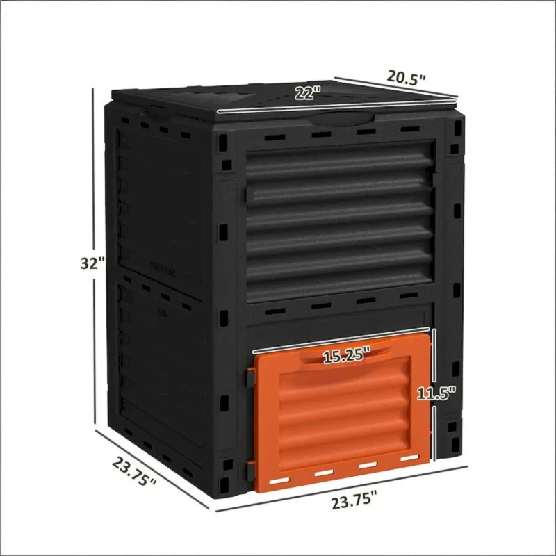 Fertile Soil Aerating Box,Outdoor Large Capacity Composter,Garden Compost Bin - Image 9