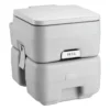 Portable Toilet for Camping, Porta Potty with Carry Bag, 5.3 Gal Waste Tank & 3.2 Gal Flush Tank, Push-Button Pressurized Flush Commode, Leak-proof and Odourless Travel Toilet for Camping Car 