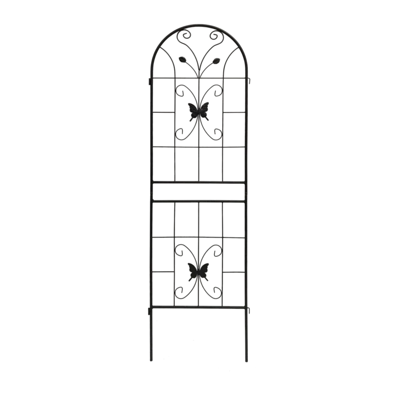 4 Pack Metal Garden Trellis 71" x 19.7" Rustproof Trellis for Climbing Plants Outdoor Flower Support Black - Image 10