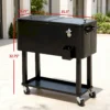 Outdoor Drink Cooler Cart,Mobile Cooling Bins,Ice Chest - Image 8