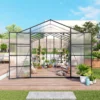 Newly marketed Gain height windproofaluminum greenhouse 10x12 FT Polycarbonate Greenhouse Raised Base and Anchor Aluminum Heavy Duty Walk-in Greenhouses for Outdoor Backyard in All Season - Image 3