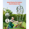 4 Packs Metal Garden Trellis for Climbing Plant Support 87x20 in Rustproof - Image 6