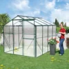 Polycarbonate Greenhouse,6'x 8' Heavy Duty Walk-in Plant Garden Greenhouse for Backyard/Outdoor - Image 2