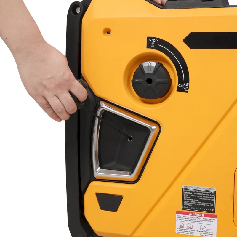Super quiet Inverter Generator 5.5KW portable generator electric&remote start, foldable handle with wheels, 224cc 4 stroke EPA compliant  - Image 9