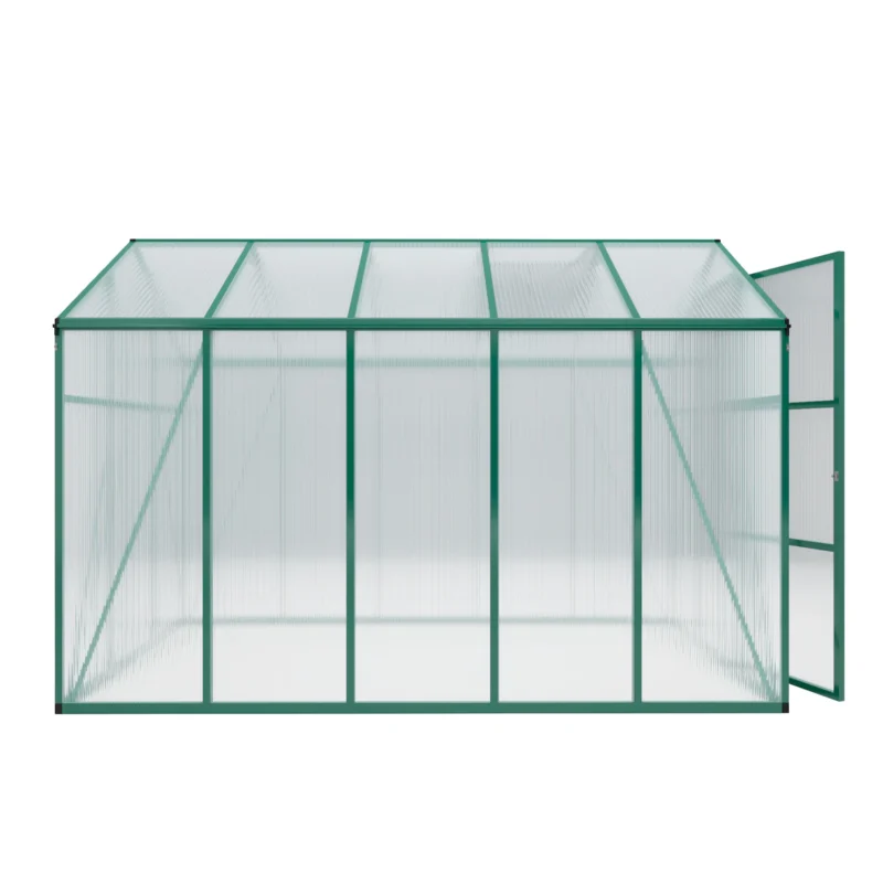 Newly marketed Gain height windproofaluminum greenhouse 6x10 FT Polycarbonate Greenhouse Raised Base and Anchor Aluminum Heavy Duty Walk-in Greenhouses for Outdoor Backyard in All Season - Image 3